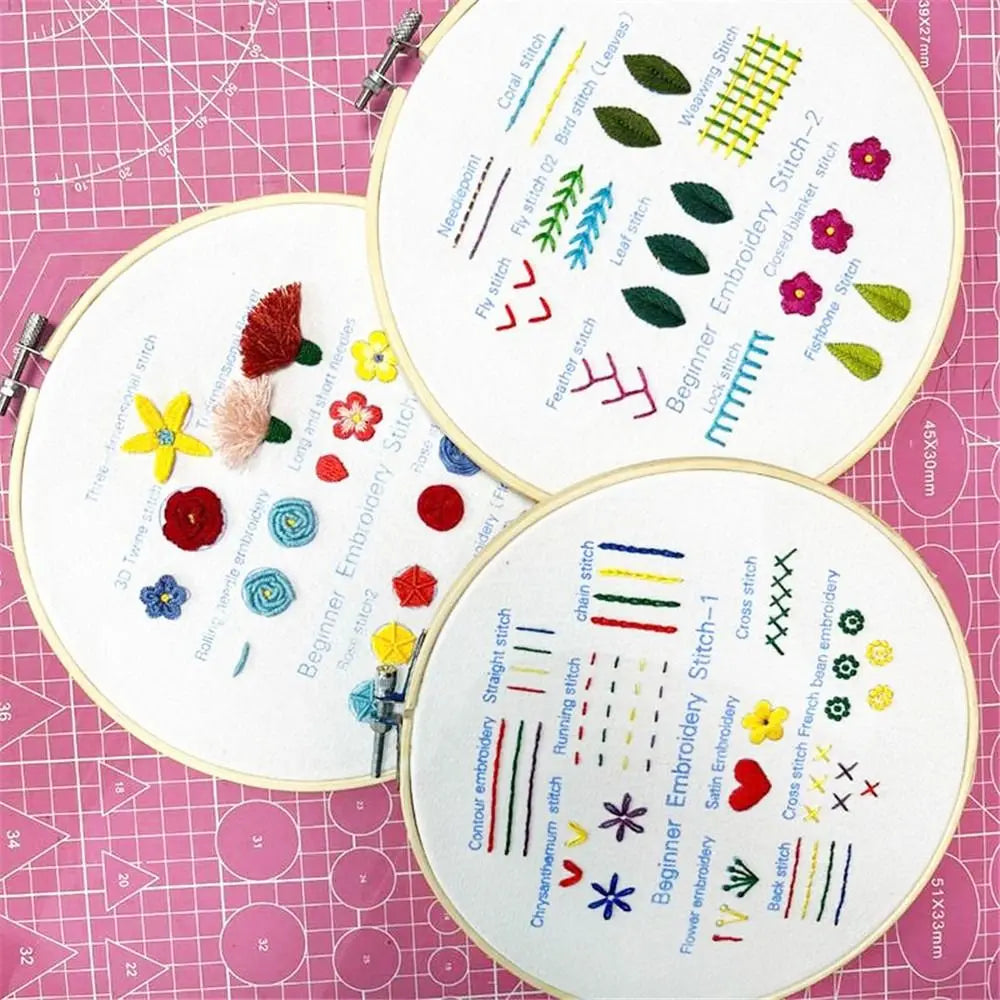Beginner Embroidery Stitch Practice Kit