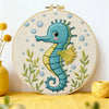Cute Baby Seahorse Embroidery Kit 🩵🌊