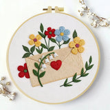 Love Letter & Wildflowers Embroidery Kit