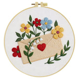 Love Letter & Wildflowers Embroidery Kit