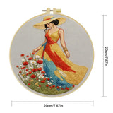 Summer Meadow Lady Embroidery Kit