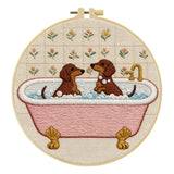 Dachshund’s Midnight Snack Embroidery Kit