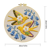 Floral Swallows Embroidery Kit 🕊️🌸