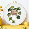 Hanging Pothos Plant Embroidery Kit