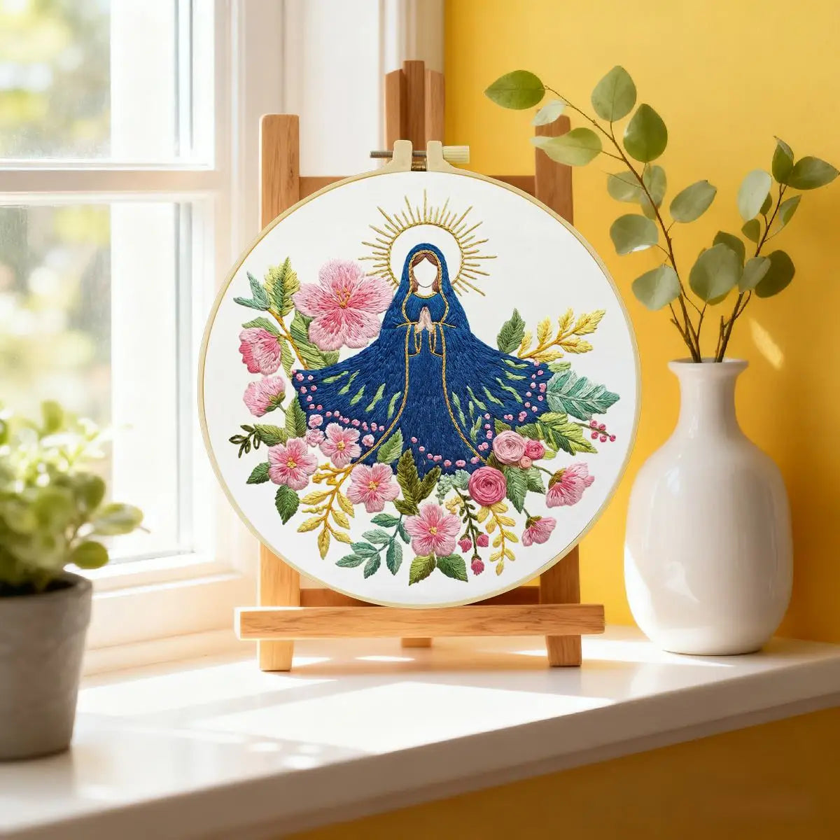 Our Lady of Grace Floral Embroidery Kit