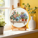 Flower Shelf Embroidery Kit