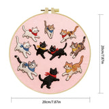 Playful Cats Embroidery Kit
