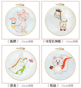 Animal Friends Beginner Embroidery Kit