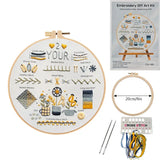 3-Piece Beginner Embroidery Stitch Learning Kit
