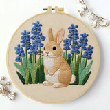 Bluebell Bunny Embroidery Kit – Cute Spring Rabbit Floral Design