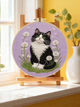 Dandelion Cat Embroidery Kit