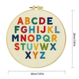 Alphabet Learning Embroidery Kit – Colorful ABC DIY Hand Embroidery Hoop Art Set