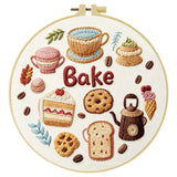 Cozy Bake & Coffee Embroidery Kit