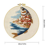 Coastal Village Fish Embroidery Kit