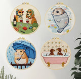 Dachshund’s Midnight Snack Embroidery Kit