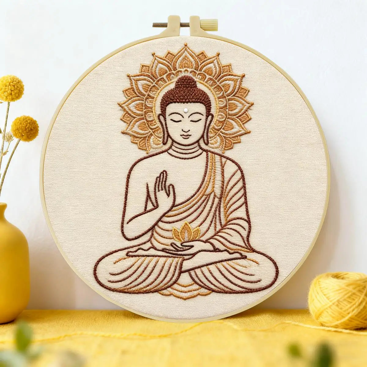 Serene Buddha Embroidery Kit