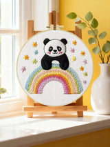 Rainbow Panda Embroidery Kit
