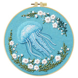 Floral Jellyfish Embroidery Kit