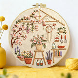 Cozy Botanical Garden Embroidery Kit