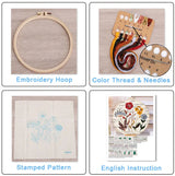 3-Piece Beginner Floral Embroidery Kit Set