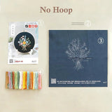 Transparent Double-Sided Flower Embroidery Starter Kit