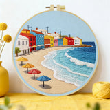 Seaside Village Embroidery Kit