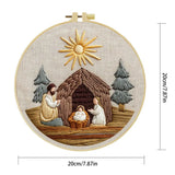 Nativity Scene Embroidery Kit – Holy Family DIY Hand Embroidery Hoop Art Set