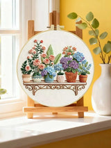 Flower Shelf Embroidery Kit
