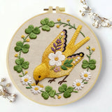 Golden Bird Embroidery Kit