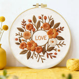 Autumn Love Floral Embroidery Kit