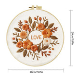 Autumn Love Floral Embroidery Kit