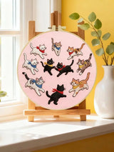 Playful Cats Embroidery Kit