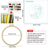Blue Hat Lady Embroidery Kit