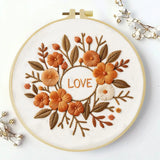 Autumn Love Floral Embroidery Kit