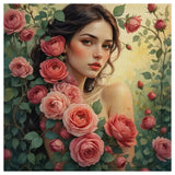 Rose Garden Beauty Cross Stitch Kit 🌹👩🏻‍🦰✨