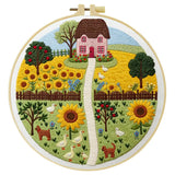 Sunny Cottage Garden Embroidery Kit