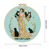 The Cat Lady Embroidery Kit
