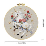 Celestial Rose Unicorn Embroidery Kit