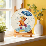 Rainy Day Puddle Jumper Embroidery Kit ☔💛