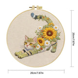 Sunflower Cat Embroidery Kit