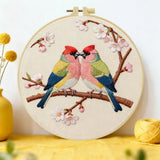 Lovebirds Blossom Embroidery Kit
