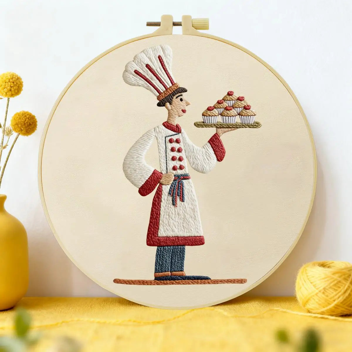 Pastry Chef Embroidery Kit