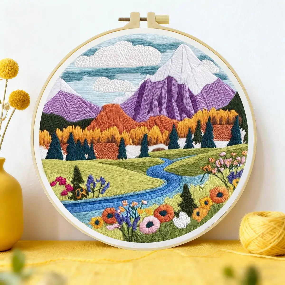 Mountain Meadow Embroidery Kit