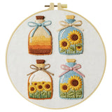 Sunflower Bottles Embroidery Kit