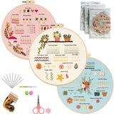 3/4pcs Beginner Embroidery Starter Kit