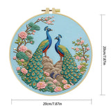 Peacock Garden Embroidery Kit
