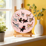Playful Cats Embroidery Kit