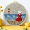 Seaside Lighthouse Daydream Embroidery Kit 🌊⚓❤️