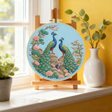 Peacock Garden Embroidery Kit