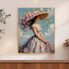 Floral Hat Lady Cross Stitch Kit 🌸👒🧵
